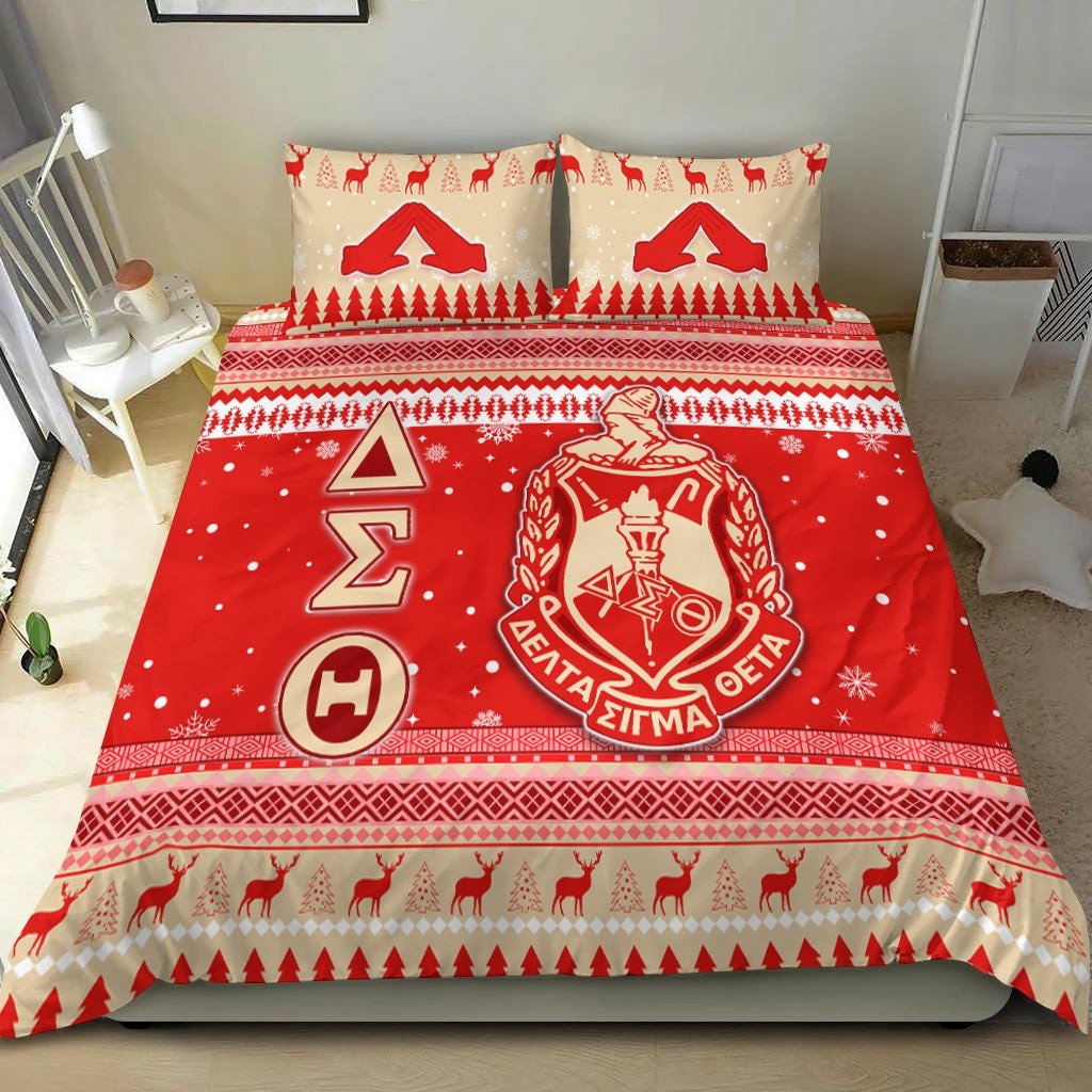 Sorority Bedding Set - Delta Sigma Theta Bedding Set African Pattern