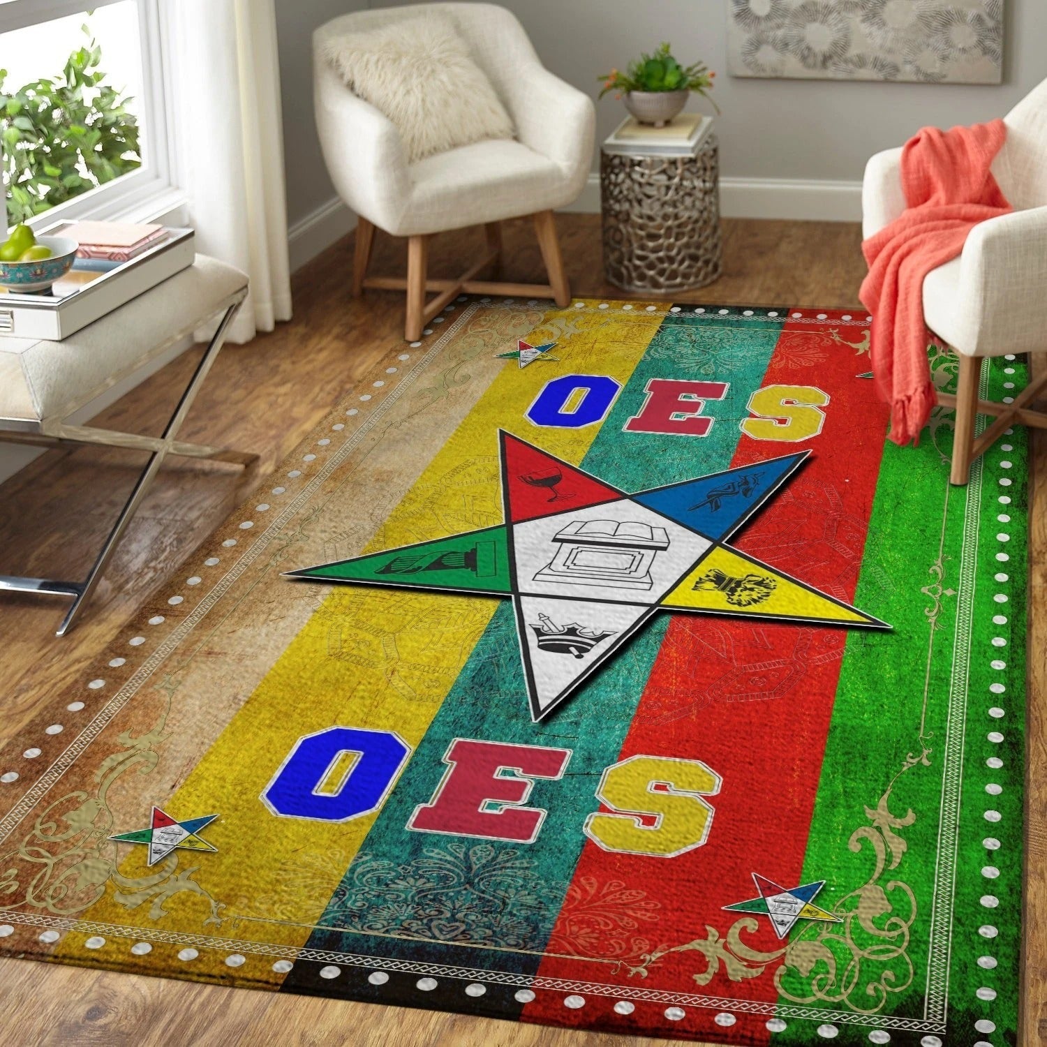 Sorority Area Rug - Floral OES