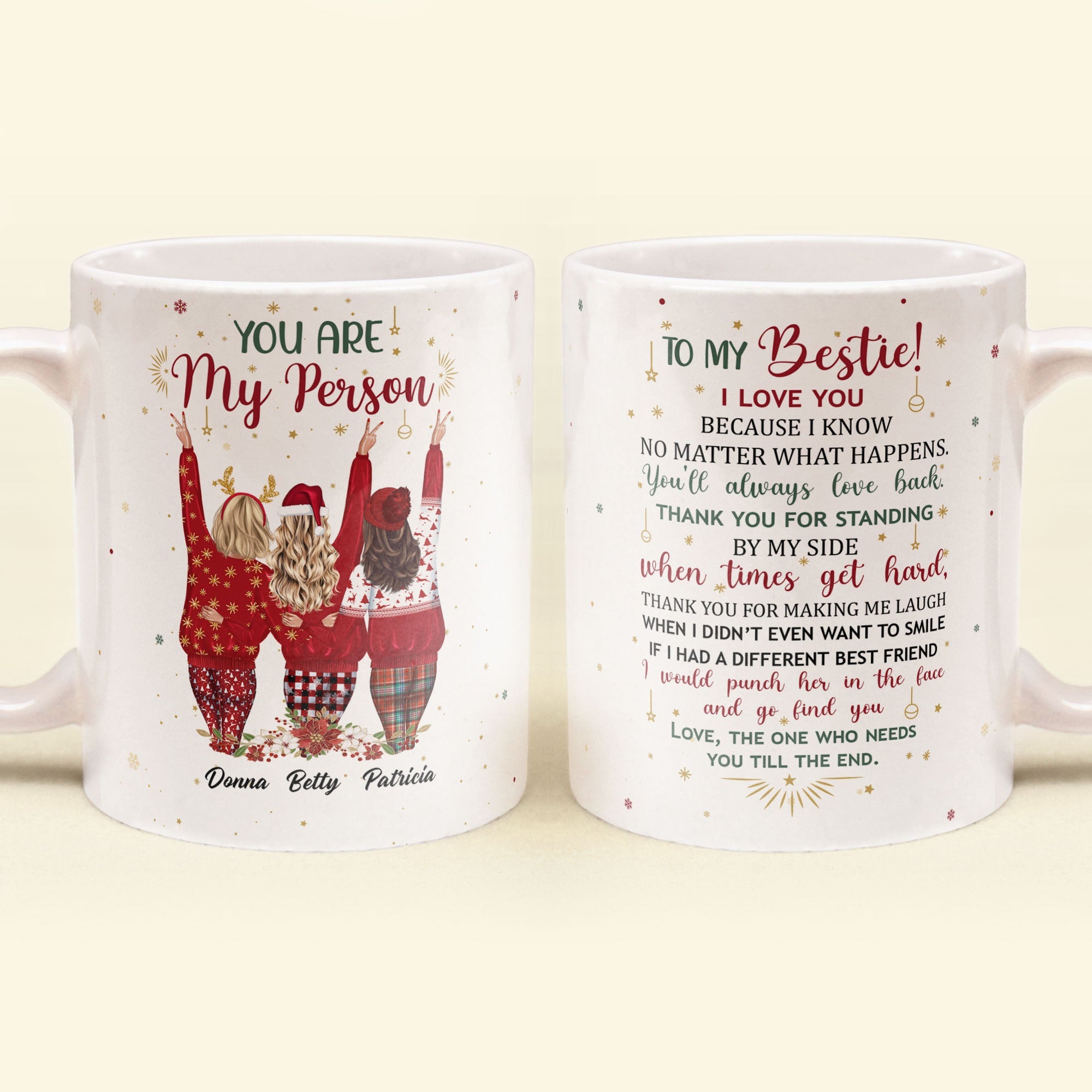You Are My Person You Are Irreplaceable - Personalized Mug - Christmas Gift For Besties