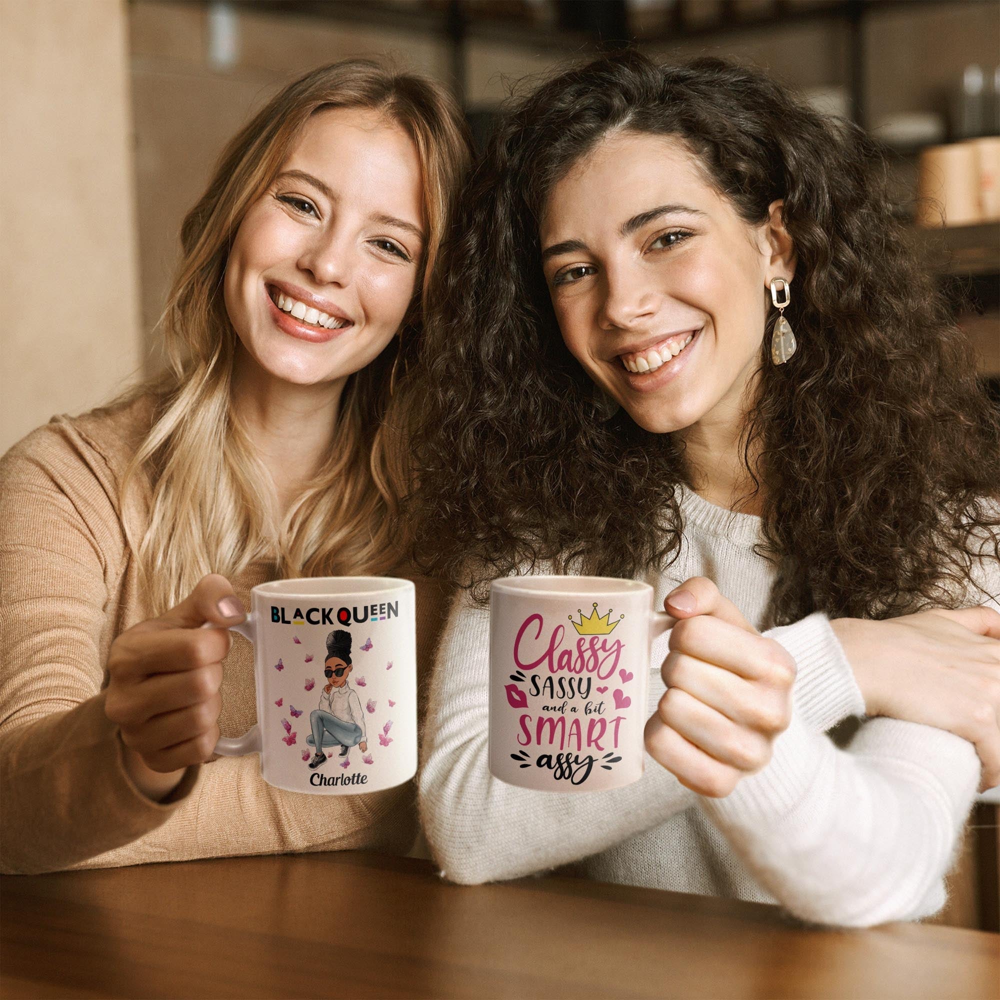 Classy Sassy - Personalized  Mug - Birthday Gift For Sista, Black Woman - Sassy Girls