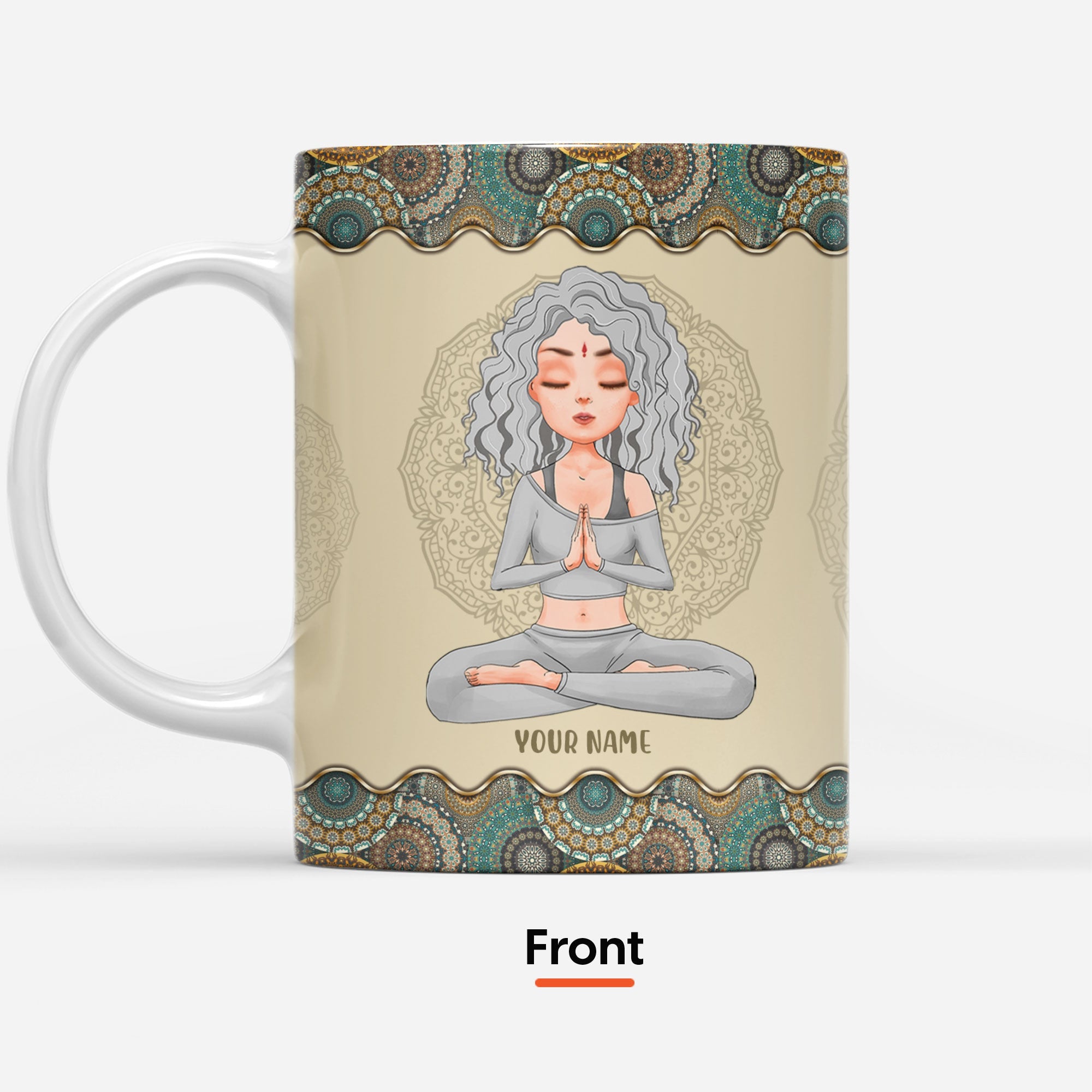 I'm Mostly Peace Love And Light - Personalized Mug - Birthday Gift For Yoga Lover