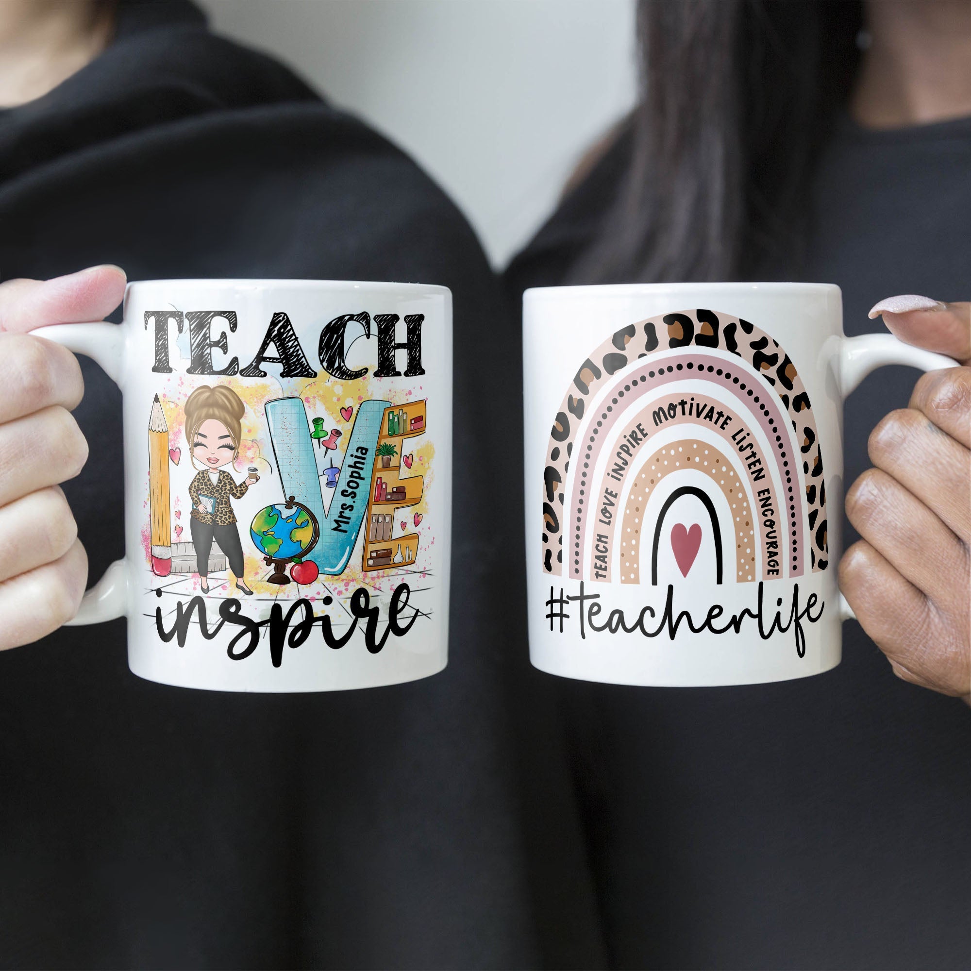 Teacher Life  - Personalized Mug - Birthday Gift For Teachers