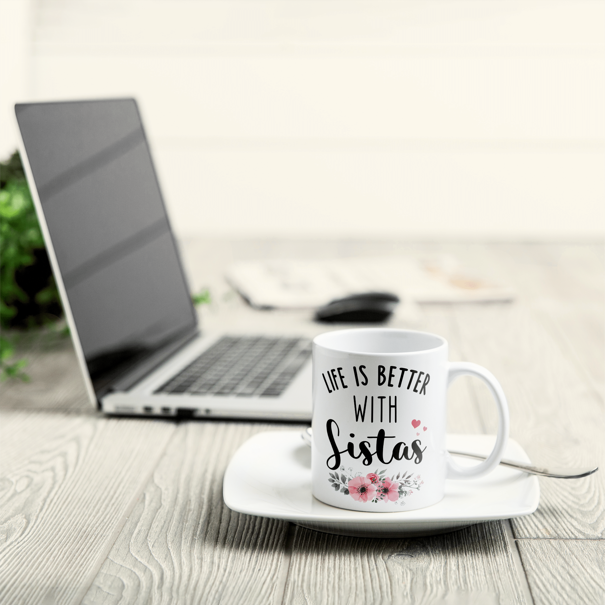 Life Is Better With Sistas - Personalized Mug - Birthday Gift For Sistas, Sisters, Besties