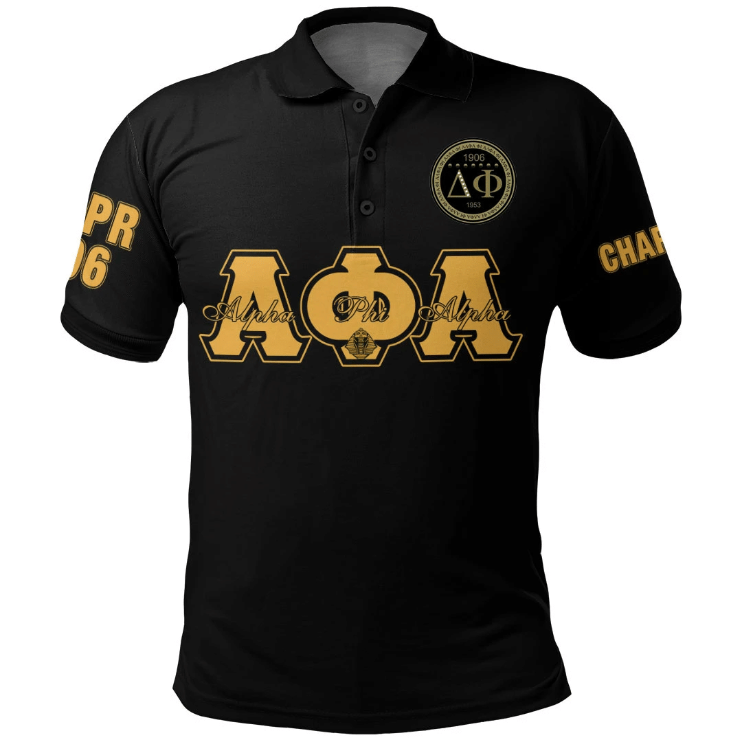 Personalized Alpha Phi Alpha Delta Pi Chapter Polo Shirt J5