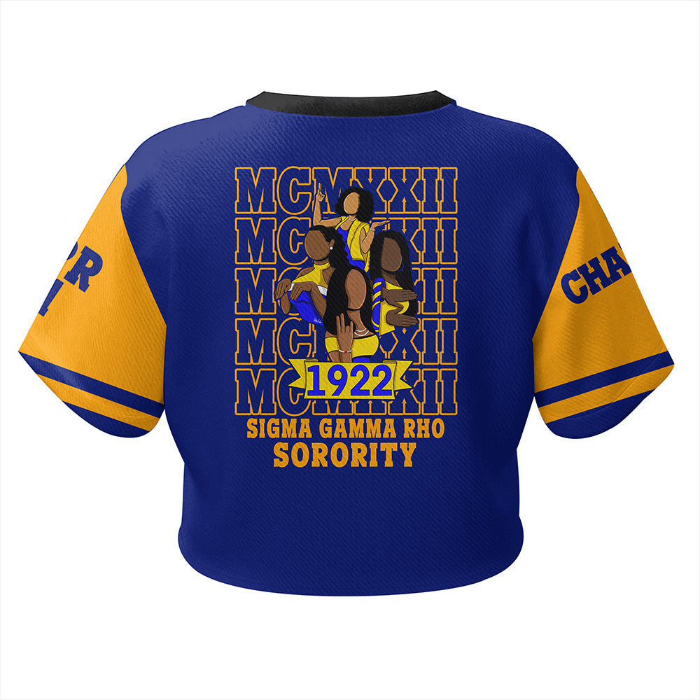 Sorority TShirt - Personalized Sigma Gamma Rho MCM Style Croptop TShirt