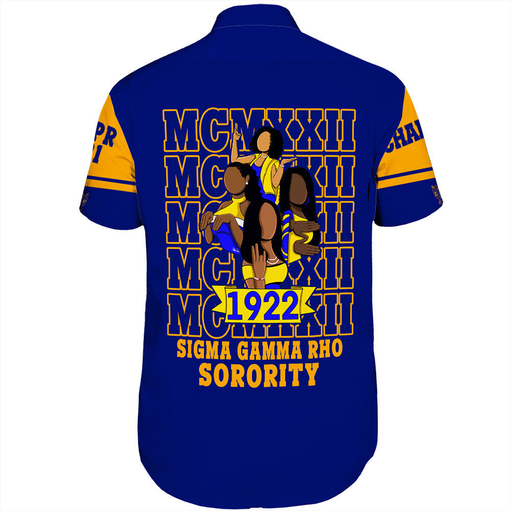 Sorority Shirt - Personalized Sigma Gamma Rho MCM Style Short Sleeve Shirt