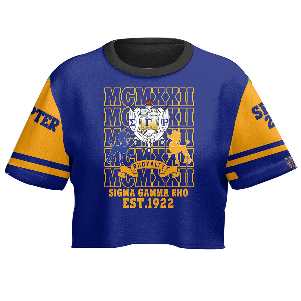 Sorority TShirt - Personalized Sigma Gamma Rho MCM Style Croptop TShirt