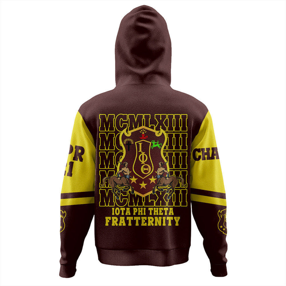 Fraternity Hoodie - Personalized Iota Phi Theta MCM Style Zip Hoodie
