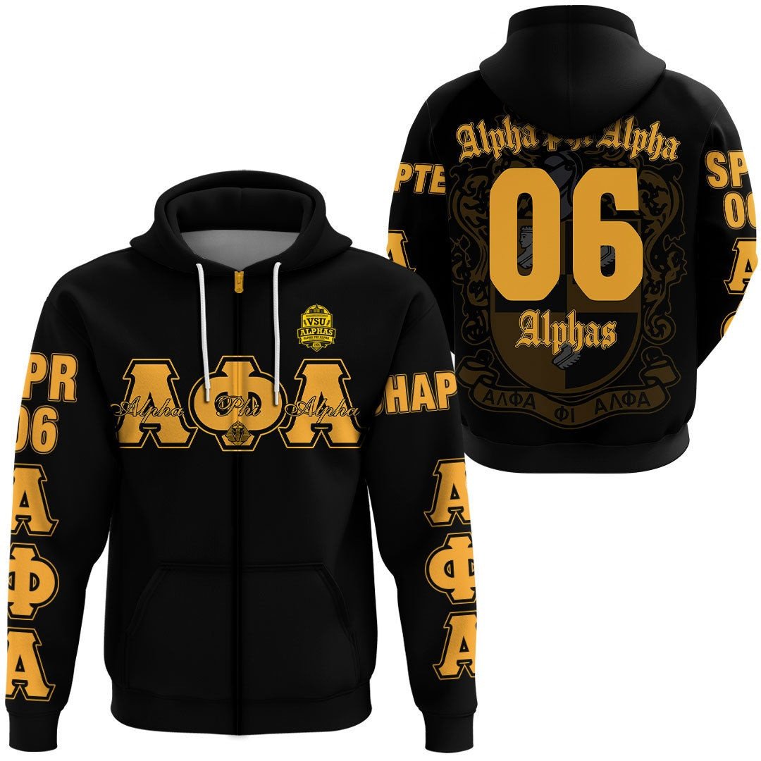 Fraternity Hoodie - Alpha Phi Alpha - Vsu Alumni Association Vsuaa Hoodie