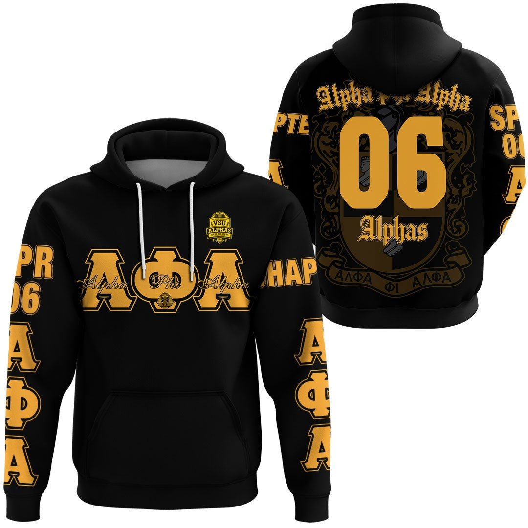 Fraternity Hoodie - Alpha Phi Alpha - Vsu Alumni Association Vsuaa Hoodie