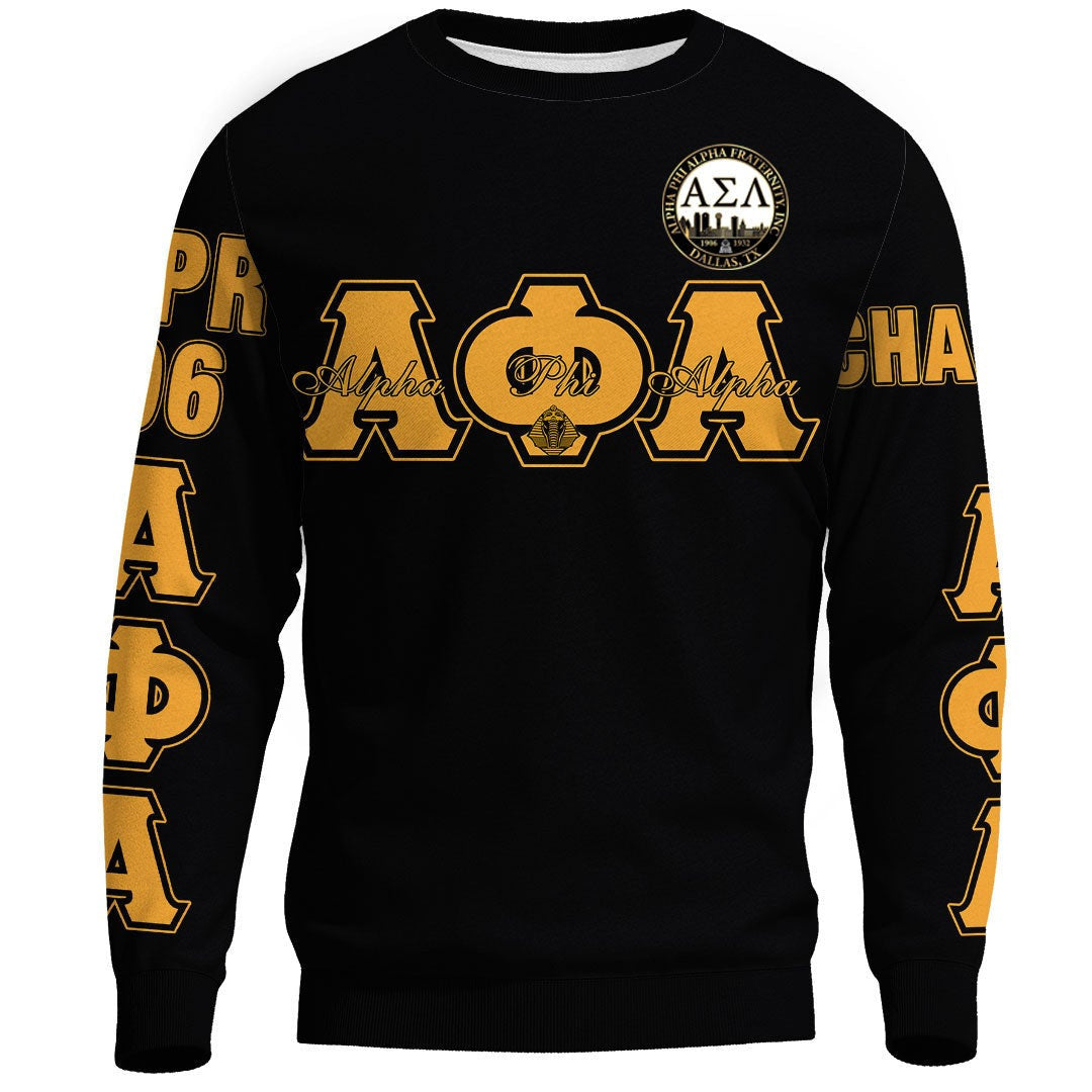 Fraternity Sweatshirt - Alpha Phi Alpha Alpha Sigma Lambda Dallas Texas Sweatshirt