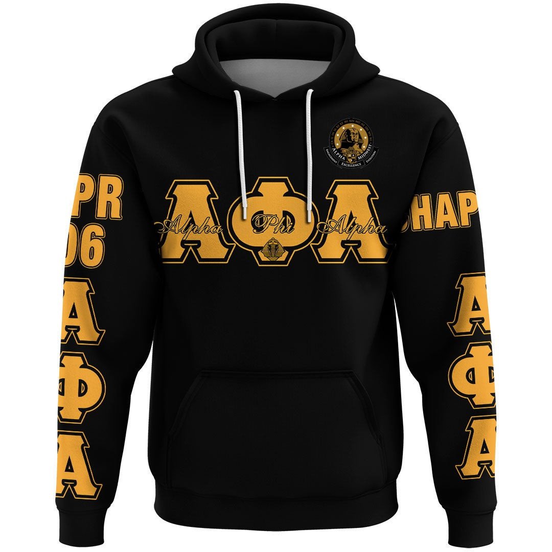Fraternity Hoodie - Alpha Phi Alpha - Alpha Midwest Hoodie