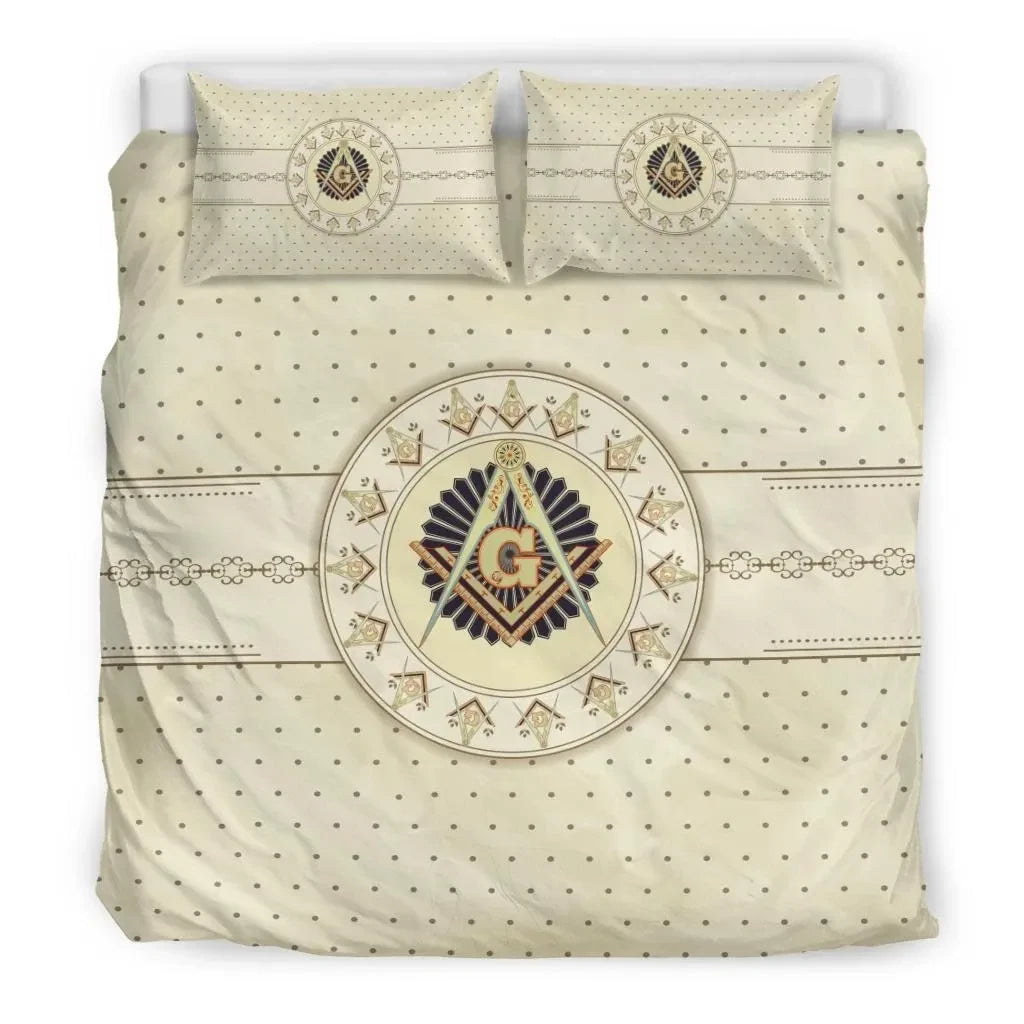 Fraternity Bedding Set - Peace Shield Of Freemasonry Bedding Set