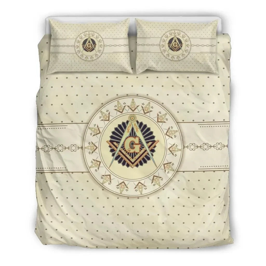Fraternity Bedding Set - Peace Shield Of Freemasonry Bedding Set