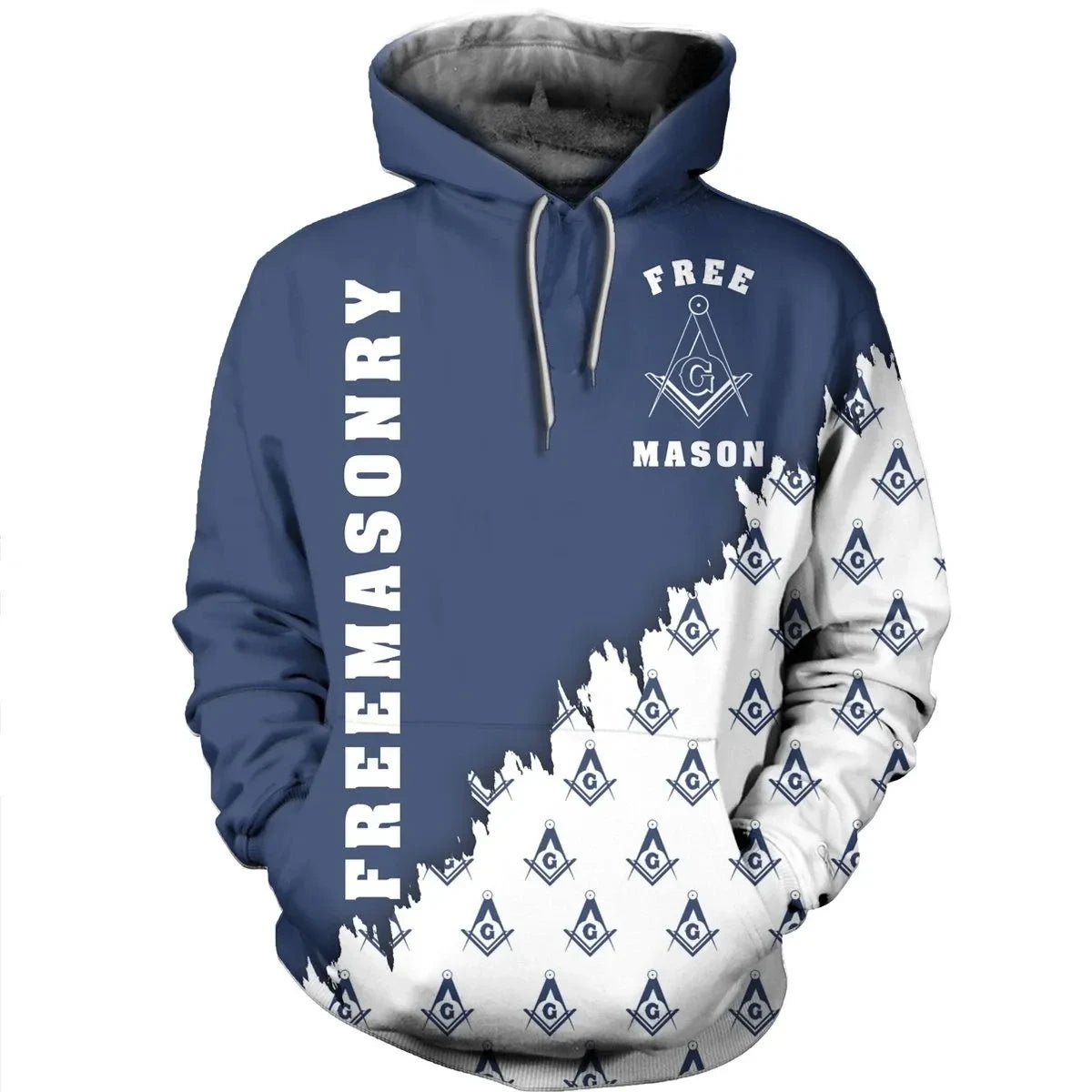 Fraternity Hoodie - Freemasonry Hoodie - Compass 1 Style