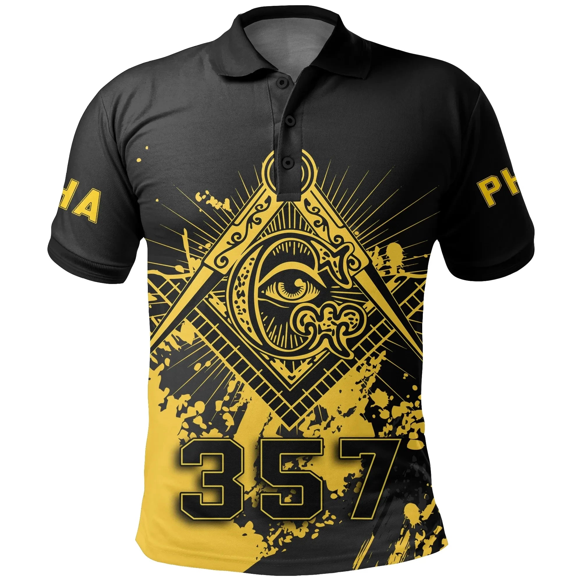 Fraternity Polo - Prince Hall Freemasonry Polo Shirt - Spaint Style