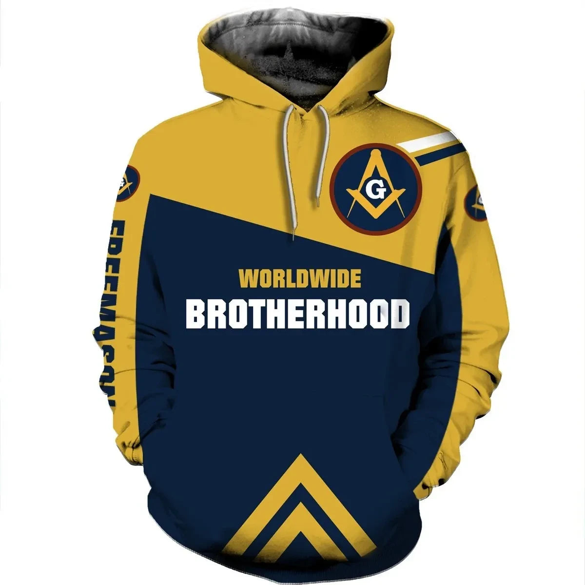 Fraternity Hoodie - Freemasonry Worldwide Brotherhood Hoodie