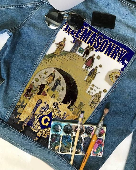 Fraternity Jacket - Freemasonry Brotherhood Denim Jacket