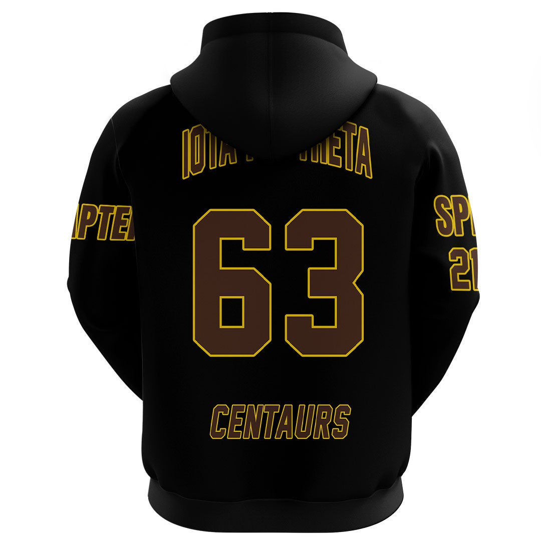 Fraternity Hoodie - Personalized Iota Phi Theta Black Zip Hoodie