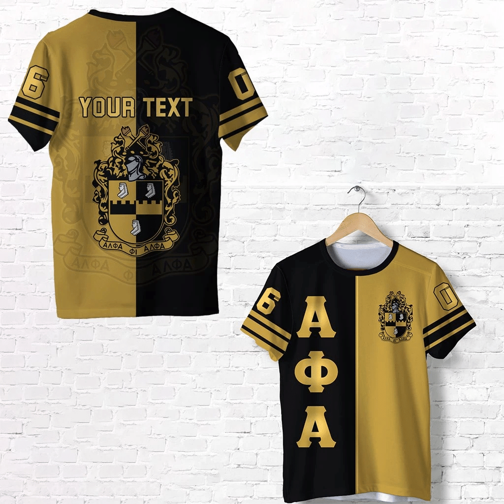 Fraternity TShirt - Personalized Alpha Phi Alpha Half Style TShirt