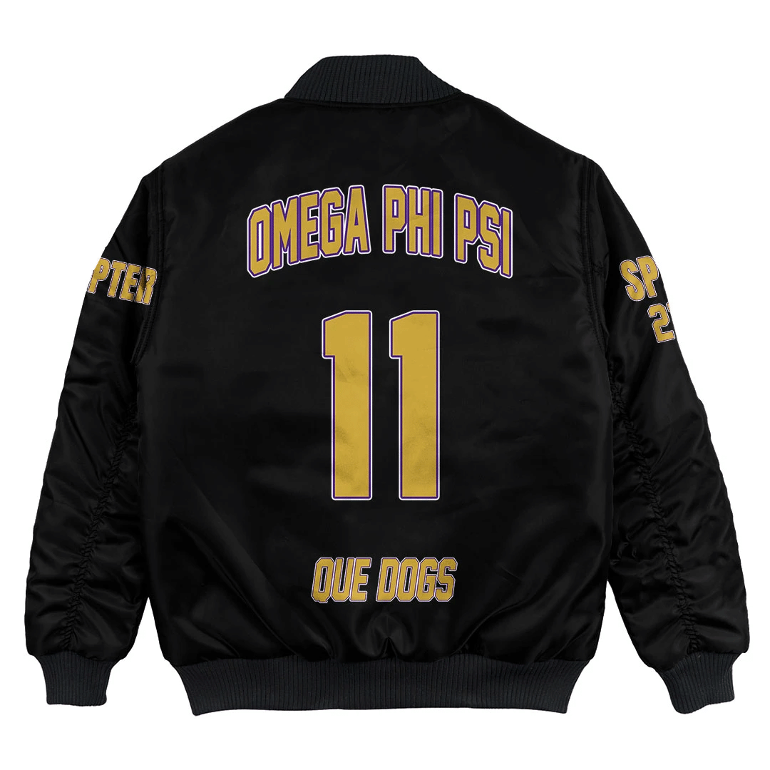 Fraternity Jacket - Personalized Omega Psi Phi Bomber Jacket