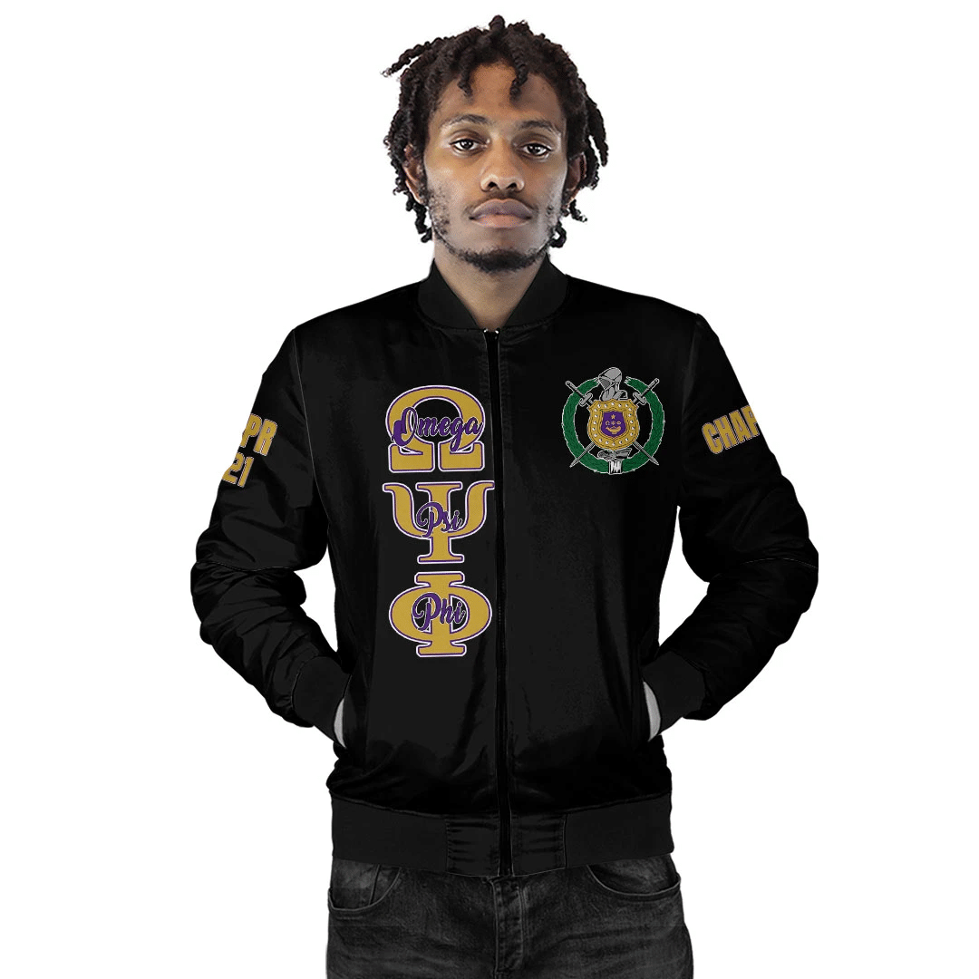 Fraternity Jacket - Personalized Omega Psi Phi Bomber Jacket