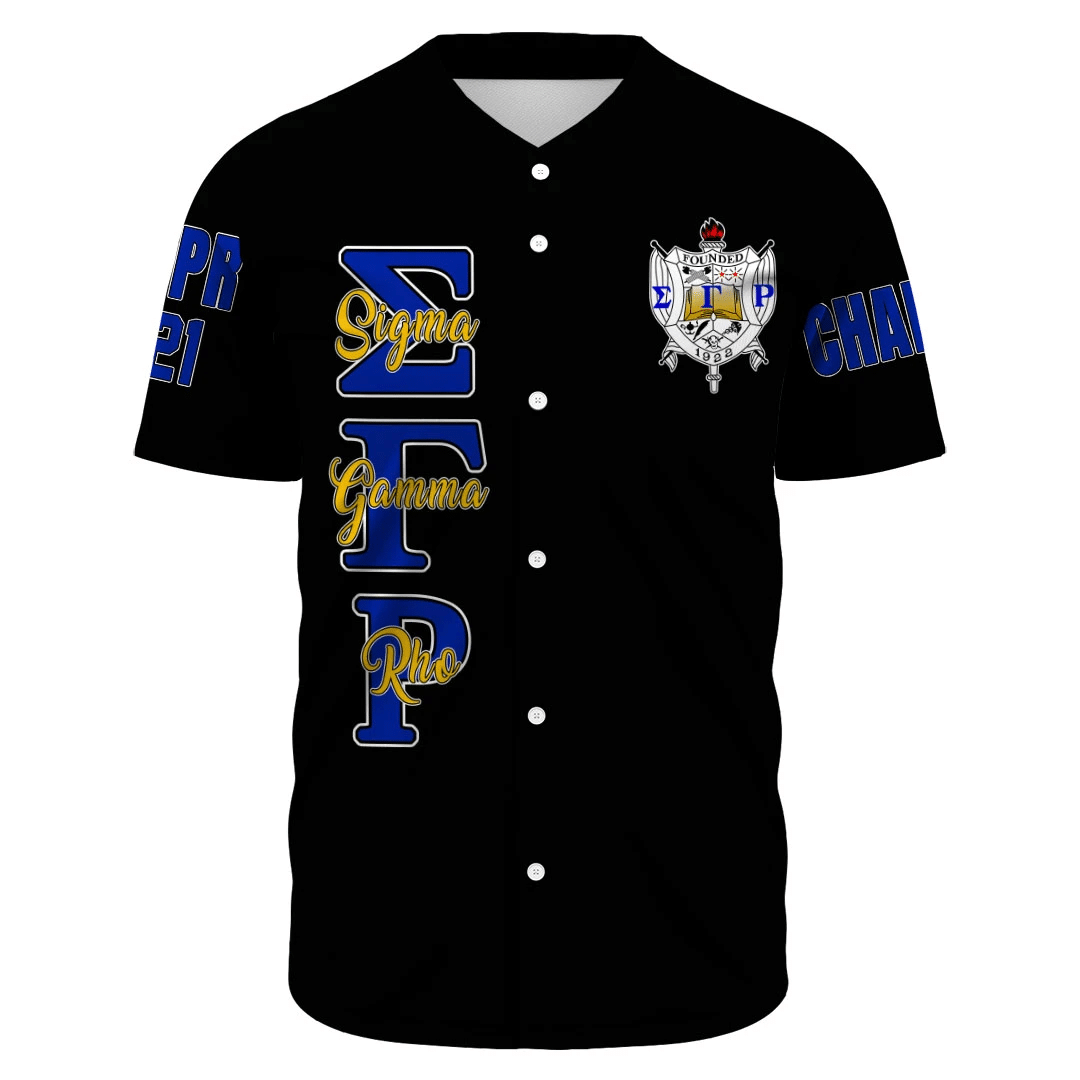 Sorority Baseball Jersey - Personalized Sigma Gamma Rho Baseball Jersey