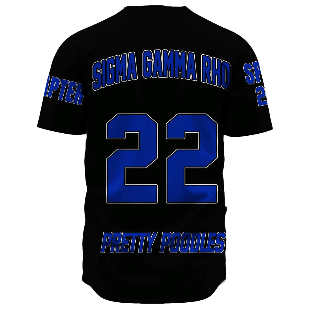 Sorority Baseball Jersey - Personalized Sigma Gamma Rho Baseball Jersey