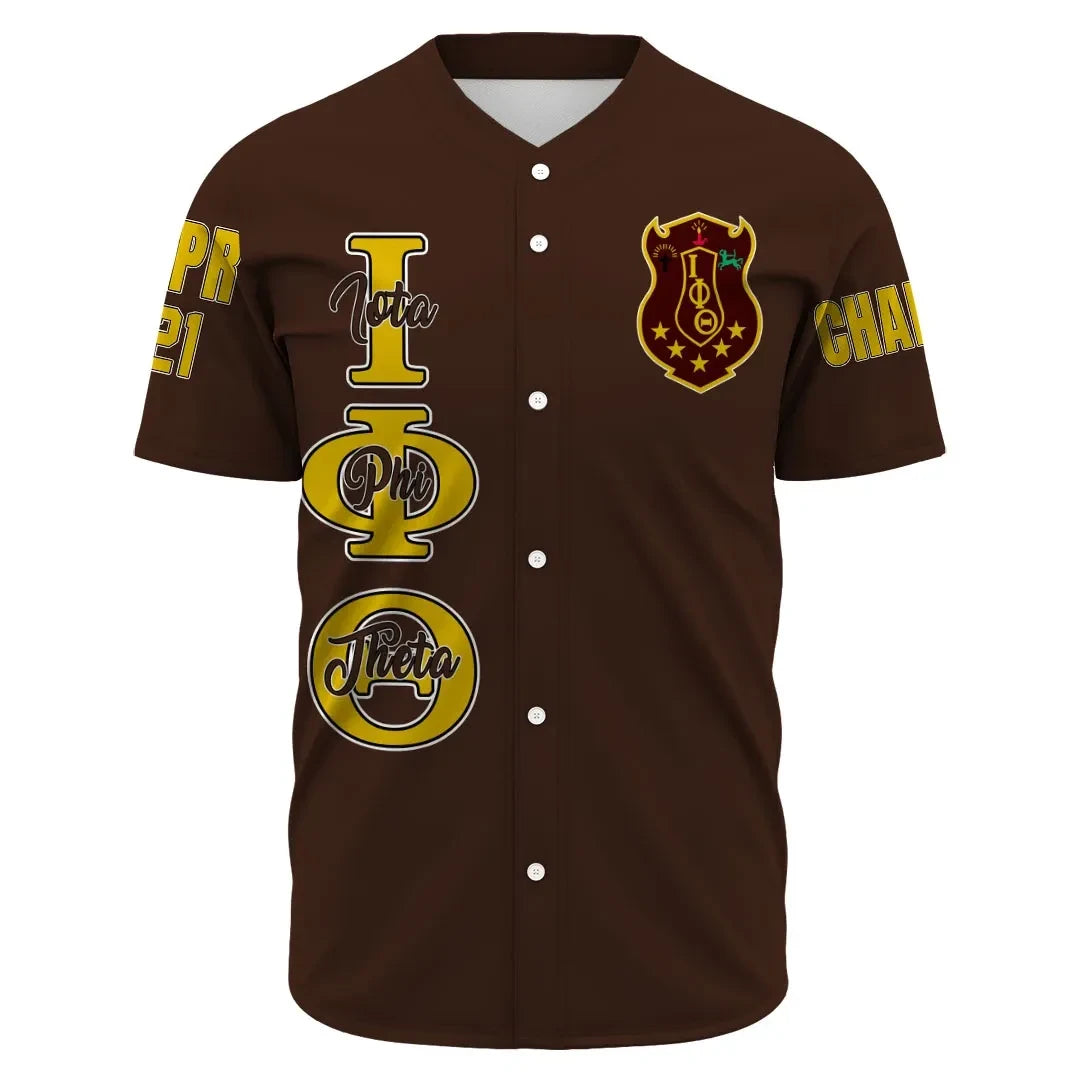 Fraternity Baseball Jersey - Personalized Iota Phi Theta Baseball Jersey