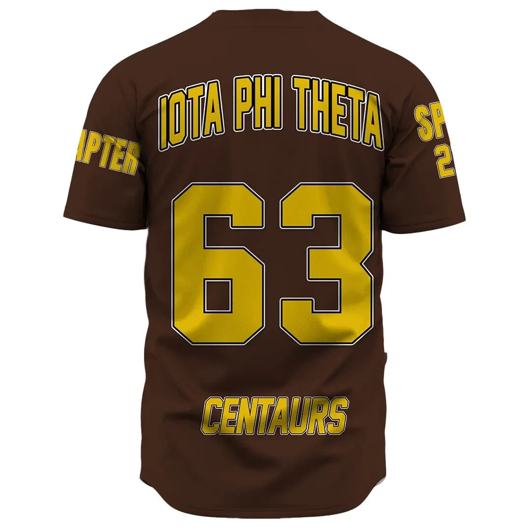 Fraternity Baseball Jersey - Personalized Iota Phi Theta Baseball Jersey