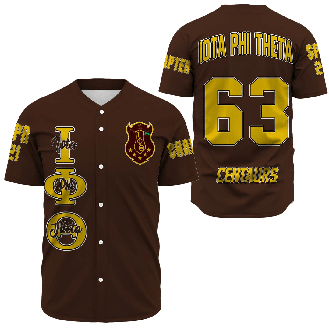 Fraternity Baseball Jersey - Personalized Iota Phi Theta Baseball Jersey