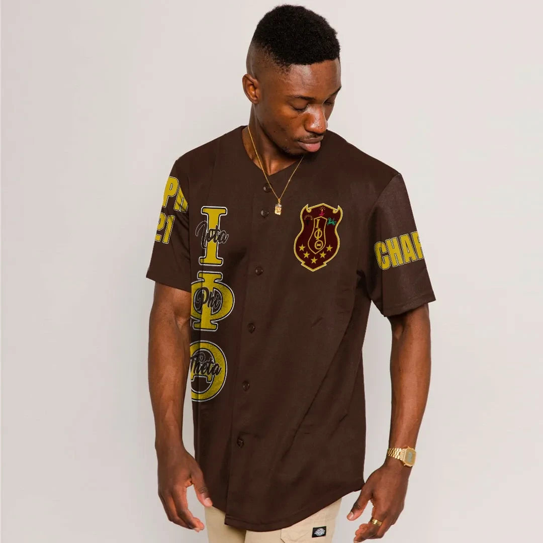 Fraternity Baseball Jersey - Personalized Iota Phi Theta Baseball Jersey