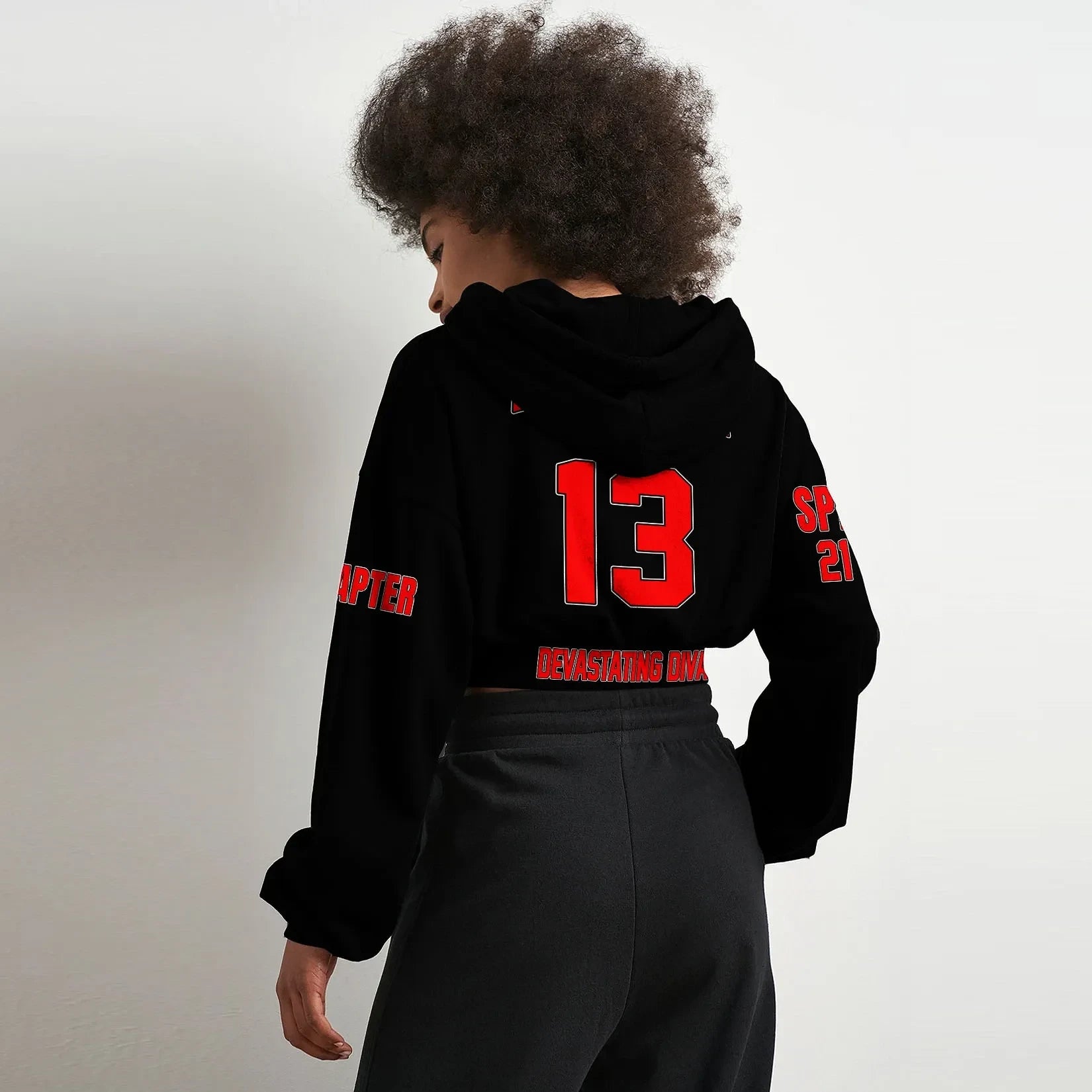 Sorority Hoodie - Personalized Delta Sigma Theta Croptop Hoodie