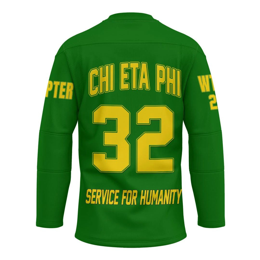 Sorority Hockey Jersey - Personalized Chi Eta Phi Hockey Jersey