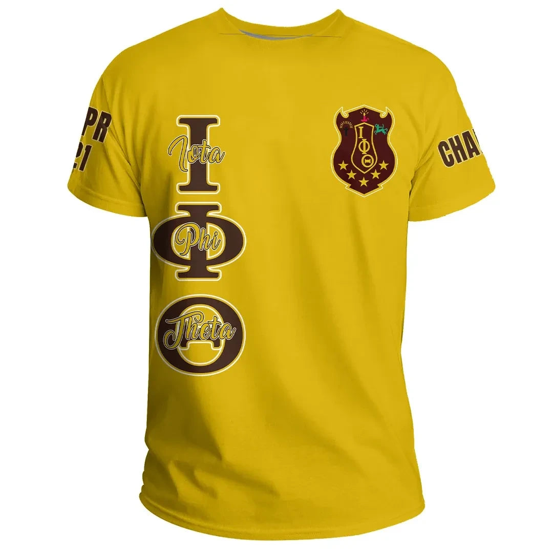 Fraternity TShirt - Personalized Iota Phi Theta Gold TShirt