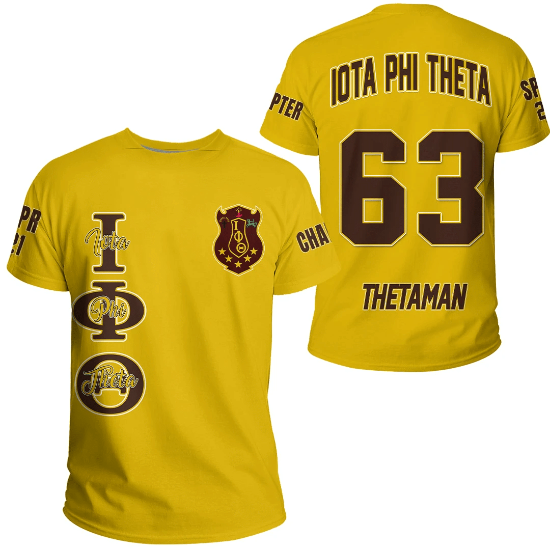 Fraternity TShirt - Personalized Iota Phi Theta Gold TShirt