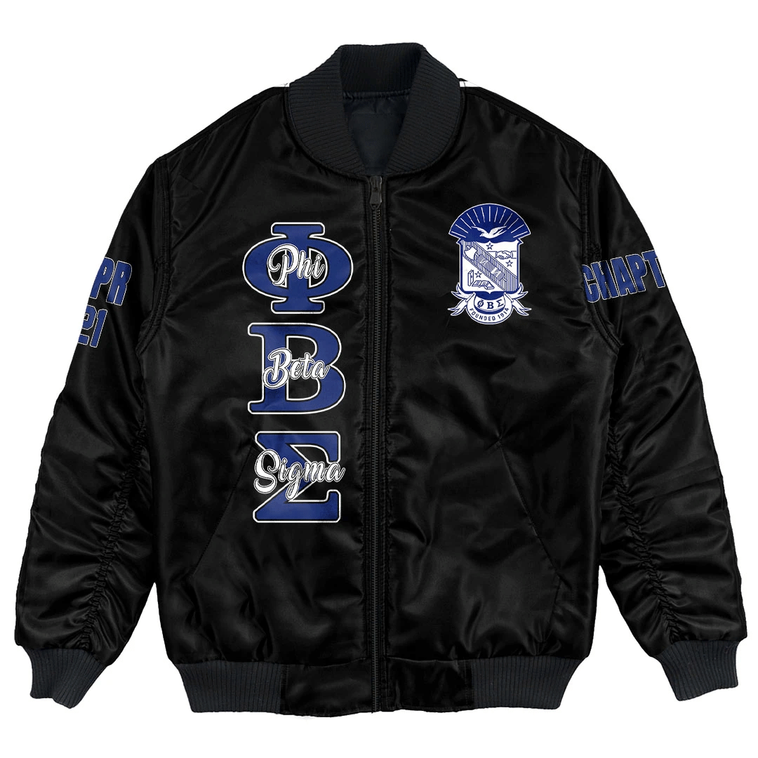 Fraternity Jacket - Personalized Phi Beta Sigma Bomber Jacket