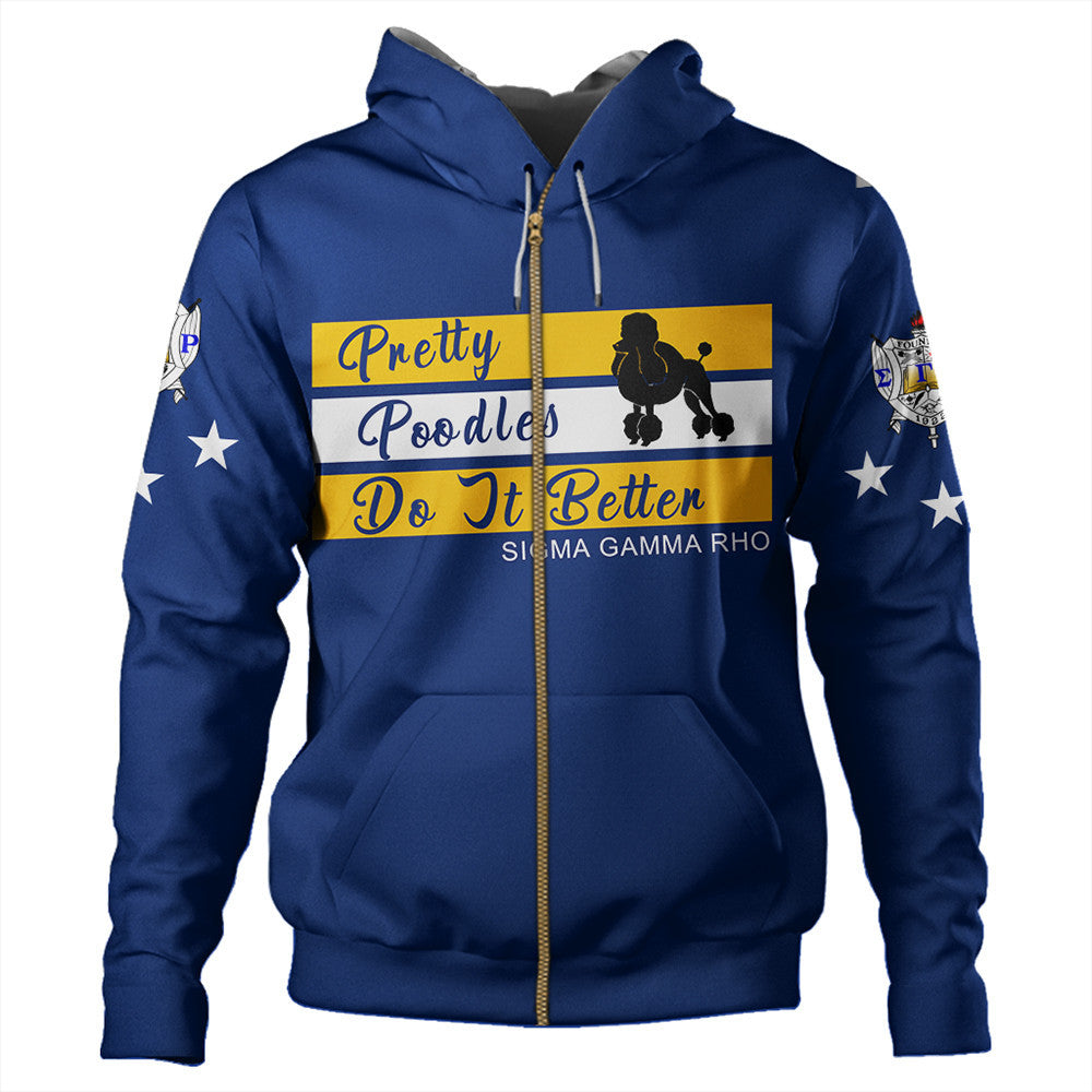 Sorority Hoodie - Sigma Gamma Rho Greek Life Zip Hoodie