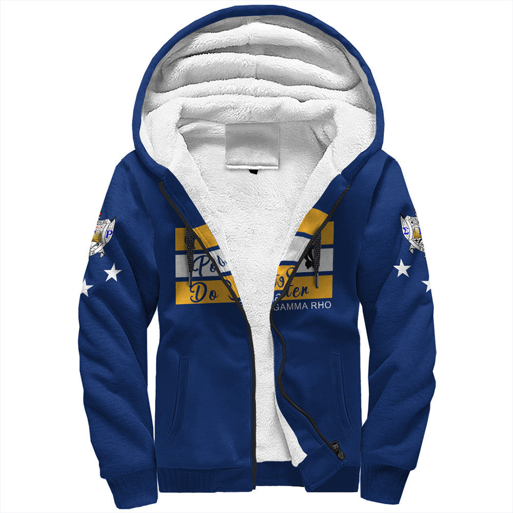 Sorority Hoodie - Sigma Gamma Rho Greek Life Sherpa Hoodie