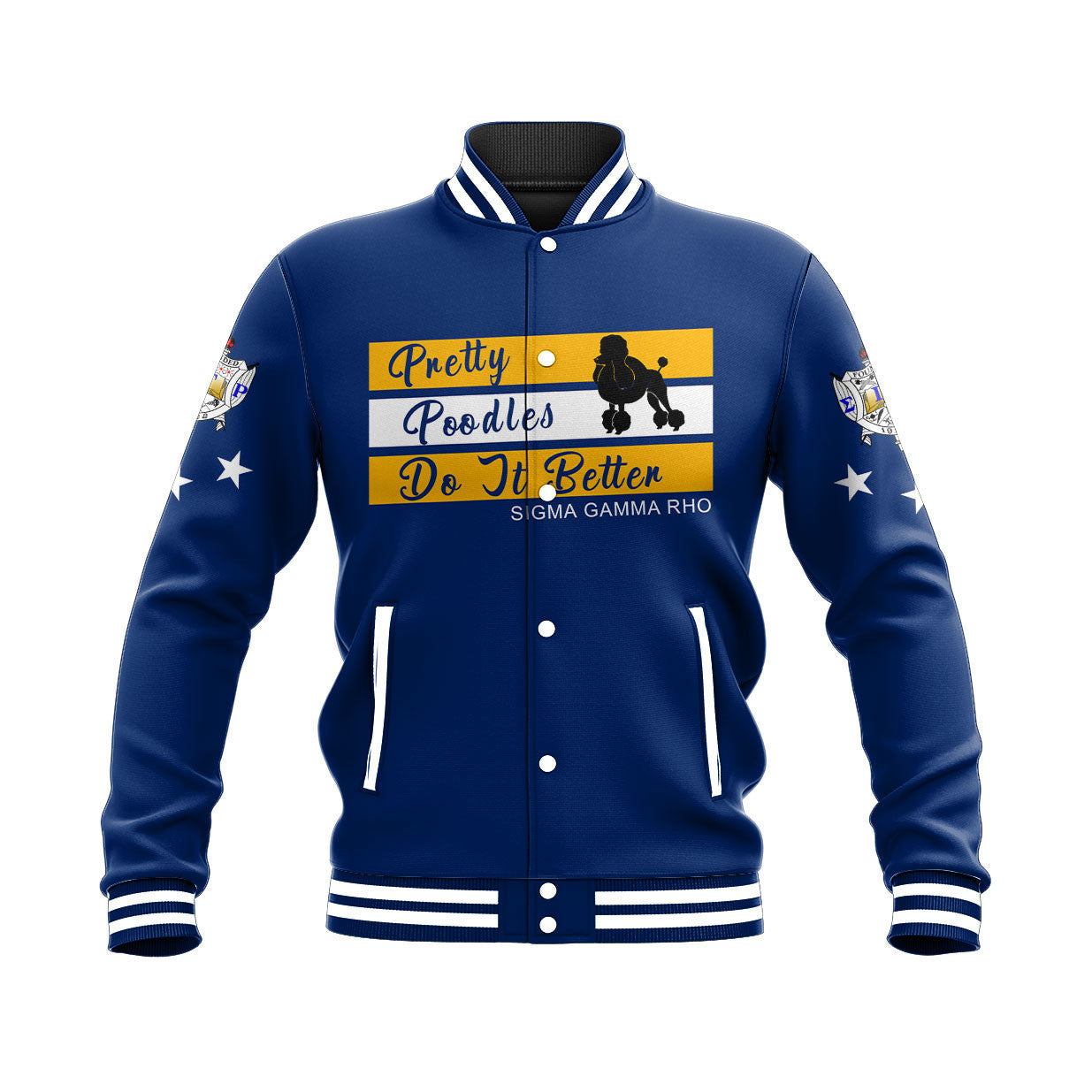 Sorority Jacket - Sigma Gamma Rho Greek Life Baseball Jacket