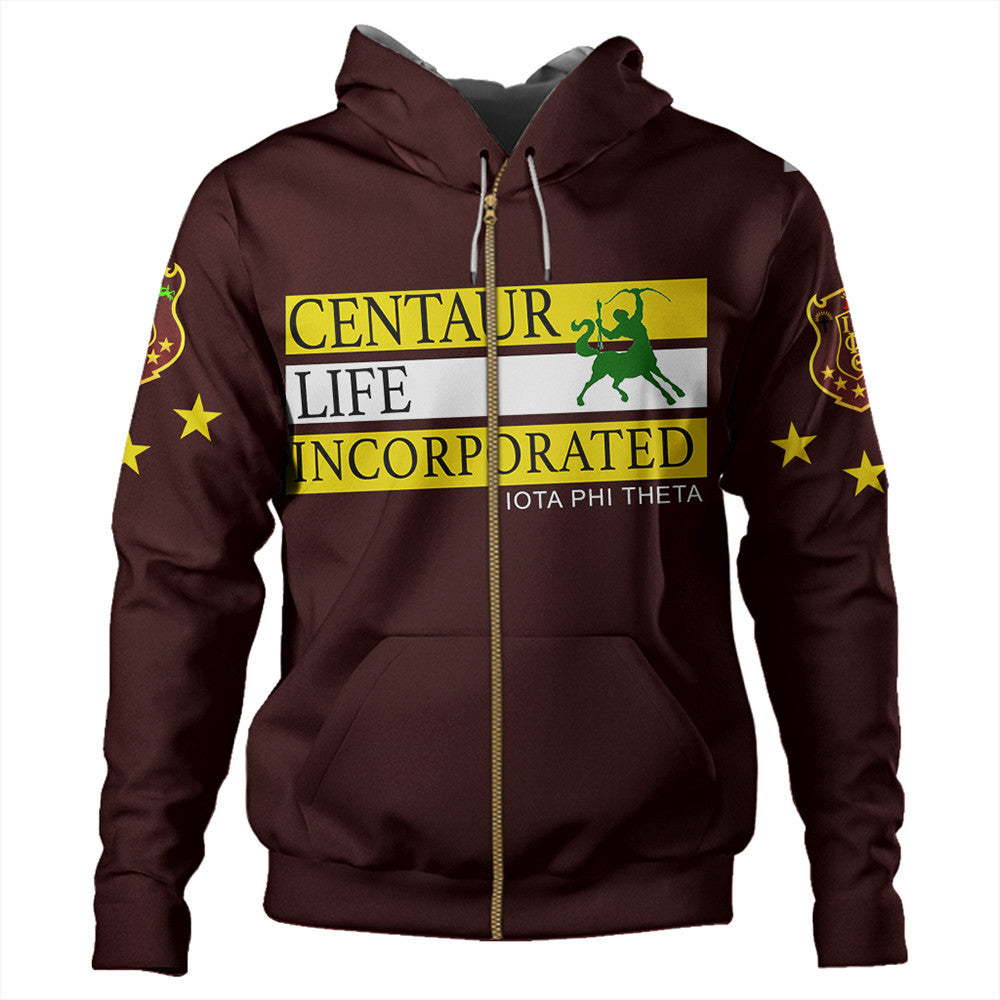 Fraternity Hoodie - Iota Phi Theta Greek Life Zip Hoodie