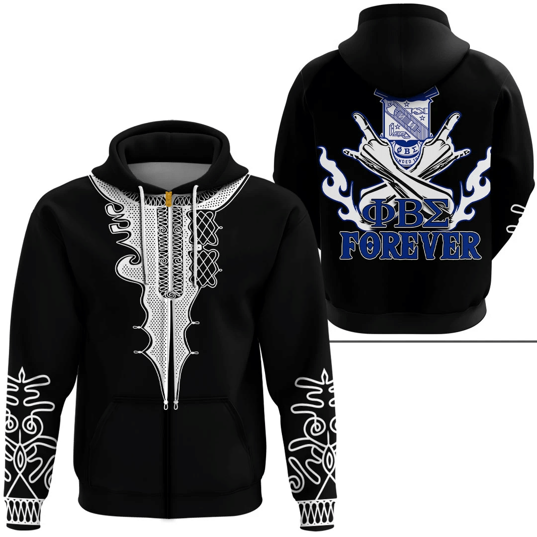 Fraternity Hoodie - Phi Beta Sigma Forever Zip Hoodie