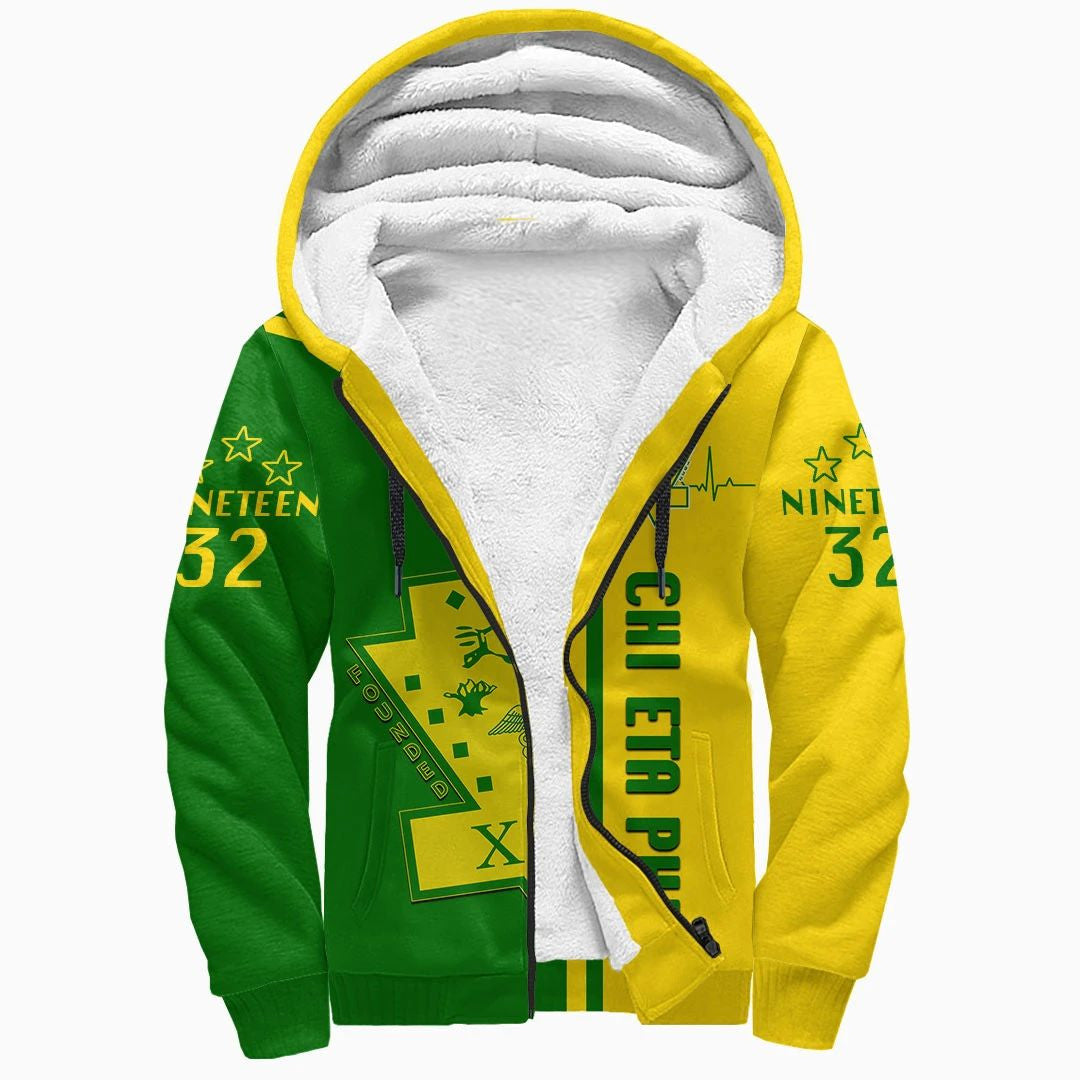 Sorority Hoodie - Chi Eta Phi In My Heart Sherpa Hoodie