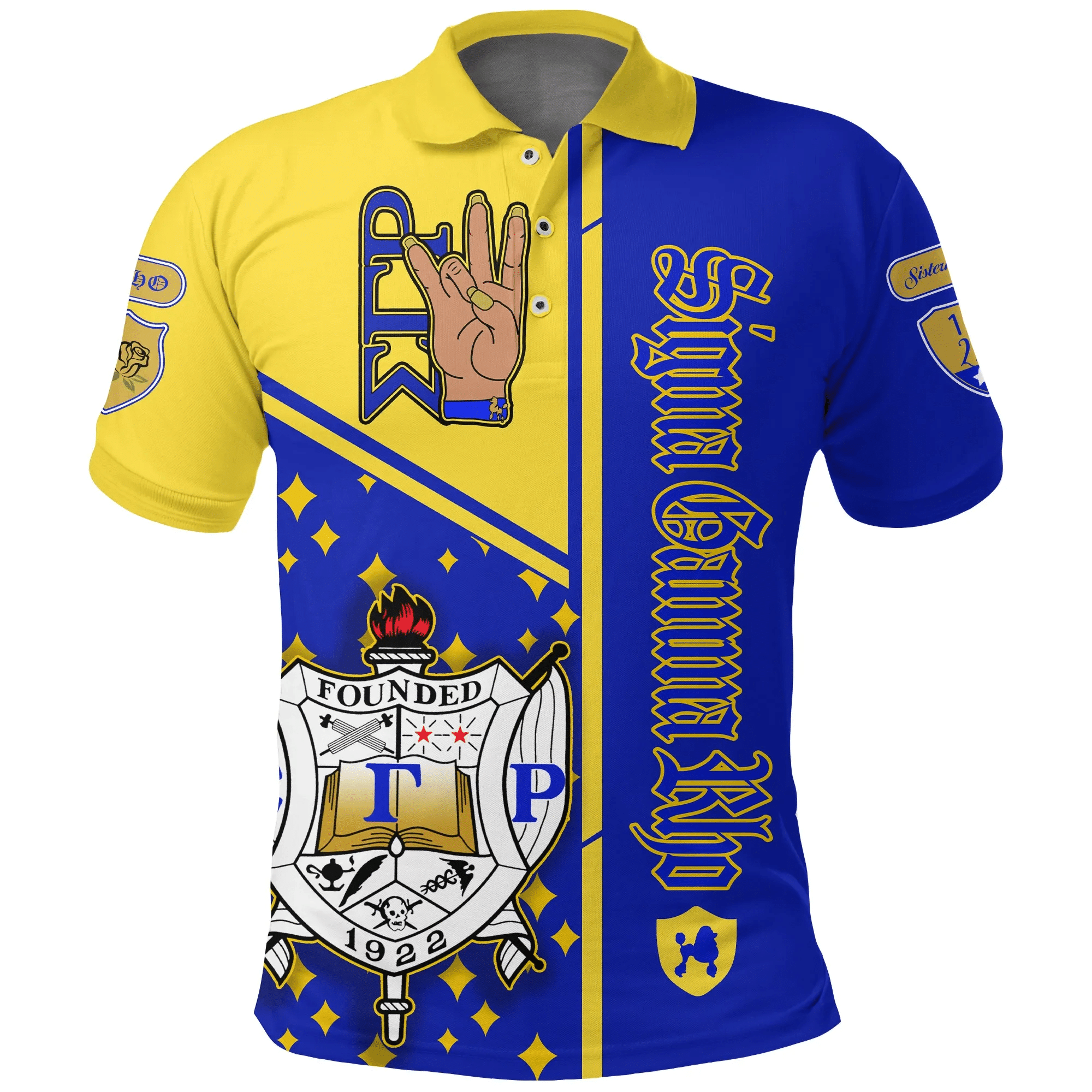 Sorority Polo - Sigma Gamma Rho Hand Sign Polo Shirt