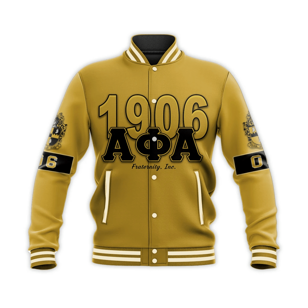 Fraternity Jacket - Alpha Phi Alpha 1906 Baseball Jacket A31