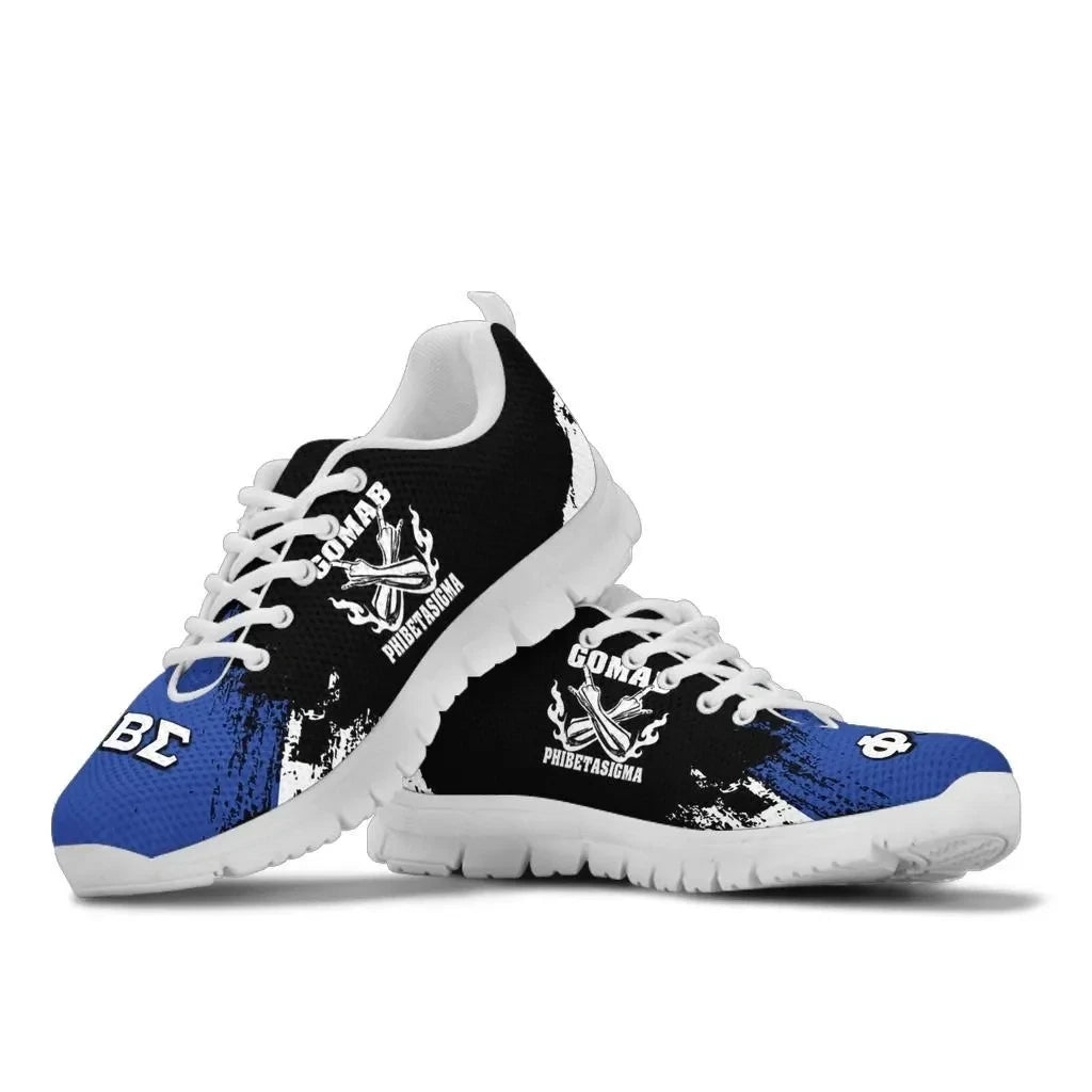 Tothetopcloset Footwear - Phi Beta Sigma Sneakers Paint Style A31