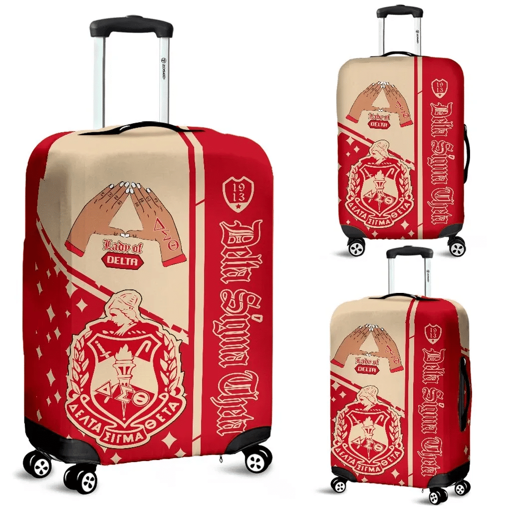 Sorority Luggage Cover - Delta Sigma Theta Hand Sign Luggage Cover