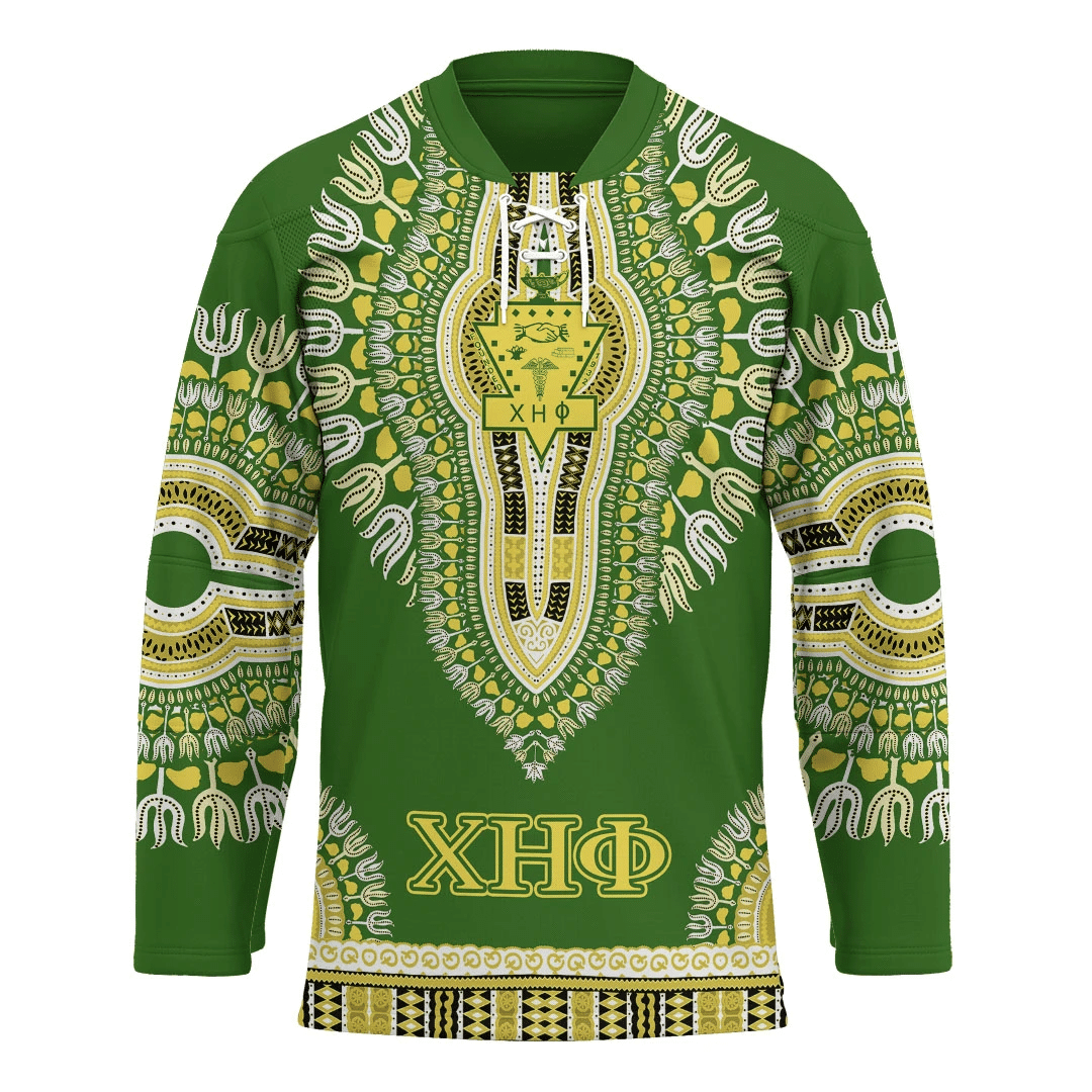 Sorority Hockey Jersey - Chi Eta Phi Dashiki Hockey Jersey