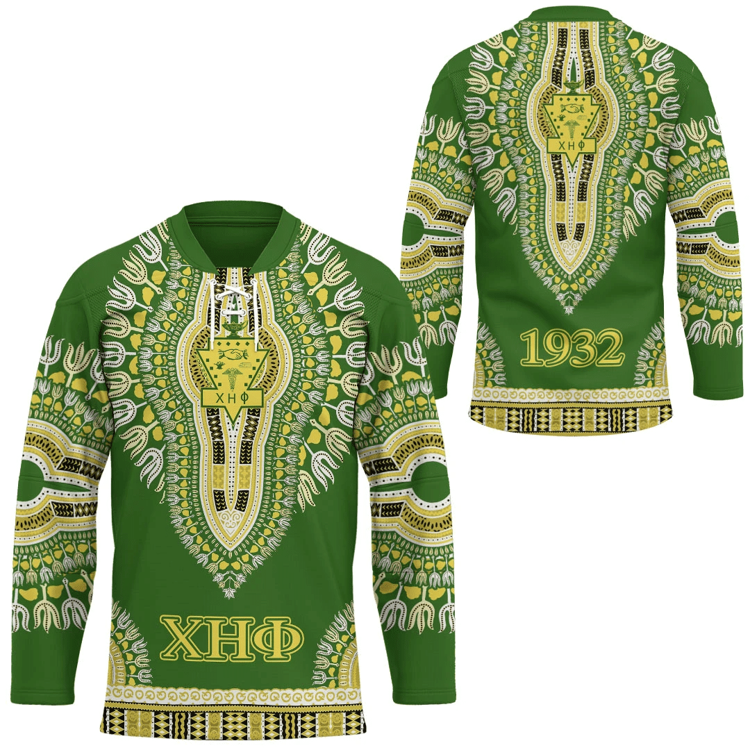 Sorority Hockey Jersey - Chi Eta Phi Dashiki Hockey Jersey