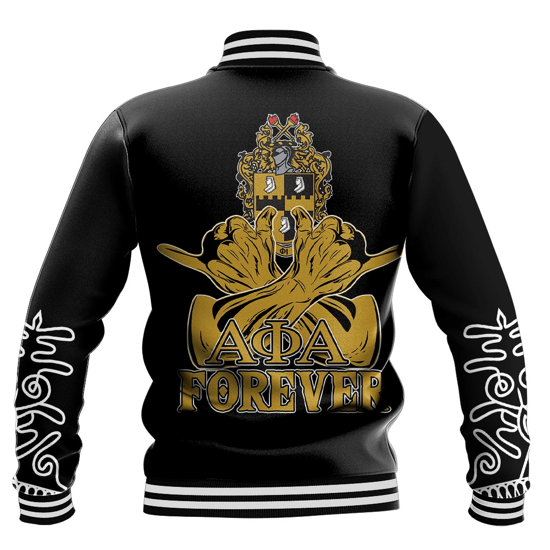 Fraternity Jacket - Alpha Phi Alpha Forever Baseball Jacket